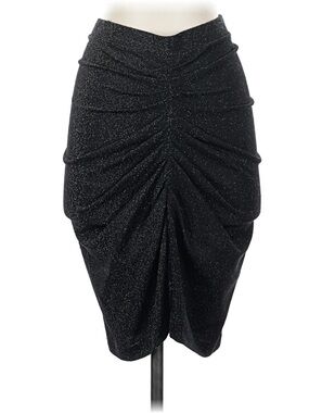 NWT IRO Black Sparkle Ruched Skirt